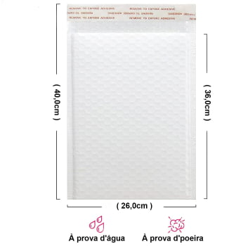 Envelope com Plástico Bolha para Correios 26x36