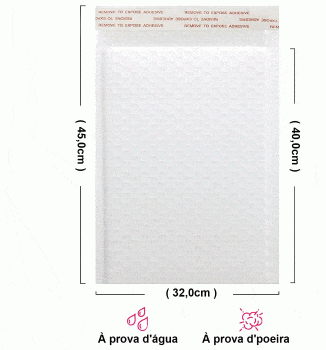 Envelope com Plástico Bolha para Correios 32x40